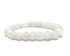 White Jade Beaded Crystal Bracelet